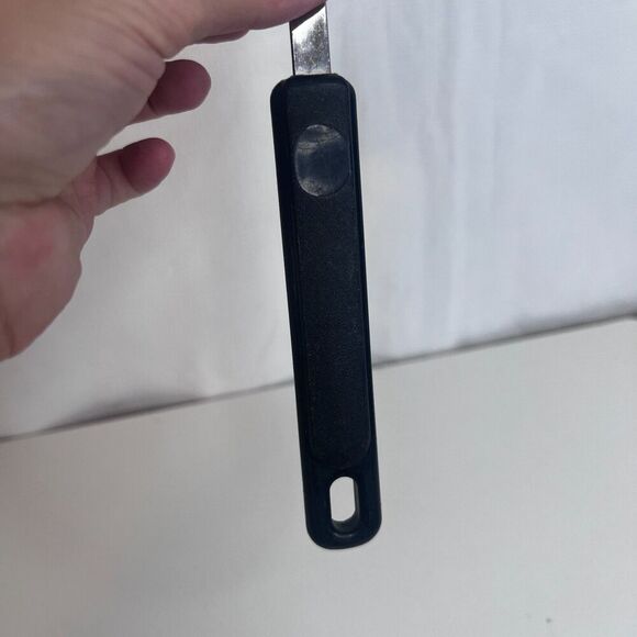 EKCO Slotted Serving Spoon Plastic Handle USA 400 Degree Max 7 Nylon VTG Black - Picture 6 of 10